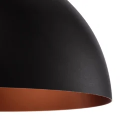 BEGA LED-Pendel Studio Line 50993, schwarz/kupfer, Ø 35 cm