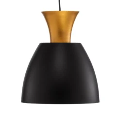 BEGA LED-Pendel Studio Line 51229, schwarz/messing, Ø 20 cm