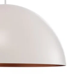 BEGA LED-Pendel Studio Line 50996, weiß/kupfer, Ø 35 cm