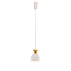 BEGA LED-Pendel Studio Line 51277, weiß/messing, Ø 20 cm