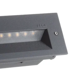 BEGA LED-Wandeinbaulampe 33055, grafit, 32 cm, IP65, CCT
