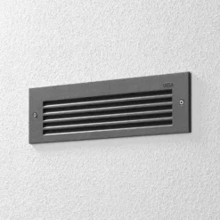 BEGA LED-Wandeinbaulampe 33018, grafit, 26 cm, IP65, CCT