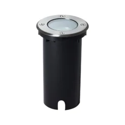 Bodeneinbauleuchte Itch, Ø 11 cm, edelstahl, Metall