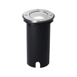 Bodeneinbauleuchte Itch, Ø 11 cm, edelstahl, Metall