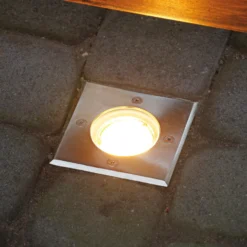 Bodeneinbaustrahler Potsdam, IP67, eckig