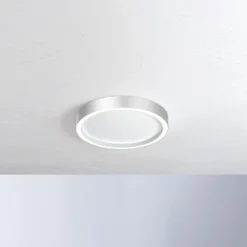 Bopp Aura LED-Deckenleuchte Ø 55cm weiß/aluminium
