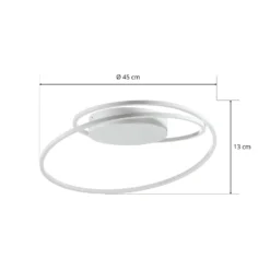 Bopp LED-Deckenlampe Atin Weiß 45cm