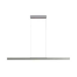 Bopp LED-Hängelampe Nano 2.0, Länge 140 cm, aluminiumfarben