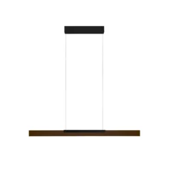 Bopp LED-Hängelampe Nano 2.0, Länge 100 cm, bronze/schwarz