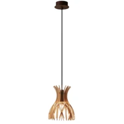 Bover Domita S/20 Pendelleuchte, braun/buche