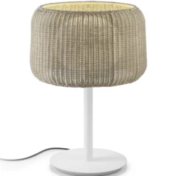 Bover Fora M - Außentischleuchte, weiß-beige
