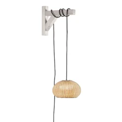 Bover LED-Hängelampe Garota, Stecker weiß/elfenbeinfarben