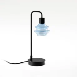 Bover LED-Tischleuchte Drop M/36, blau/schwarz, 2.700 K