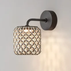 Bover Nans A LED-Außenwandleuchte, braun, Ø 16,7cm