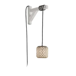 Bover Nans S/16/H LED-Hängeleuchte, Stecker, beige