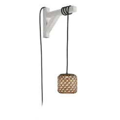 Bover Nans S/16/H LED-Hängeleuchte, Stecker, braun