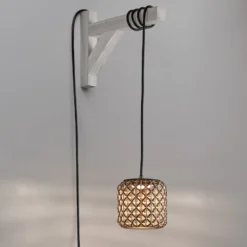 Bover Nans S/16/H LED-Hängeleuchte, Stecker, braun