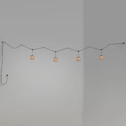 Bover Nans S/16/4L LED-Außen-Pendelleuchte, braun