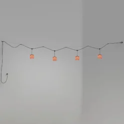 Bover Nans S/16/4L LED-Außen-Pendelleuchte, rot