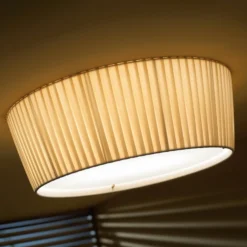 Bover Plafonet 43 - Stoff-Deckenlampe, Band creme