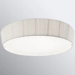 Bover Plafonet 95 - Textil-Deckenlampe, Band weiß