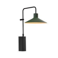 Bover Platet A01 LED-Außenwandlampe Schirm grün