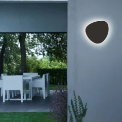 Bover Tria 05 LED-Außenwandleuchte, graphite brown