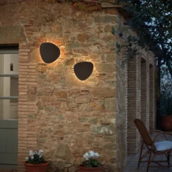 Bover Tria 05 LED-Außenwandleuchte, graphite brown