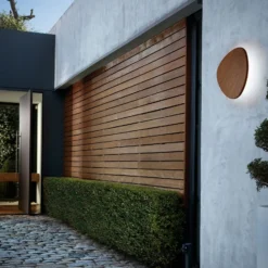 Bover Tria 05 LED-Außenwandleuchte, Teakholz