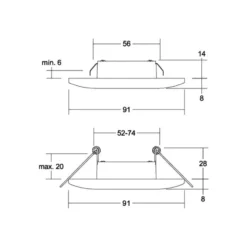 BRUMBERG Adapt LED-Einbaudownlight weiß