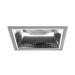 BRUMBERG Apollo Mega, facettiert, eckig, 3.000 K, silber