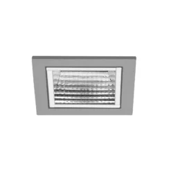 BRUMBERG Apollo Micro, facettiert, eckig, 4.000 K, silber