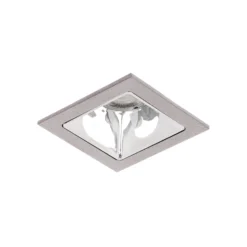 BRUMBERG Apollo Micro, glatt, eckig, 3.500 K, silber