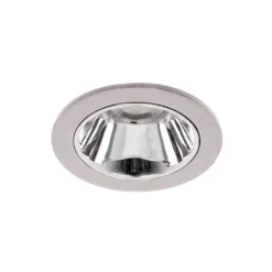 BRUMBERG Apollo Micro, glatt, rund, 3.500 K, silber