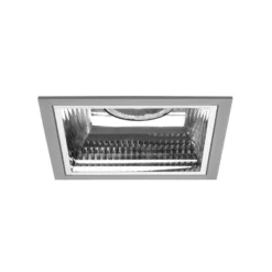 BRUMBERG Apollo Midi facettiert eckig, DALI, 3.500 K, silber