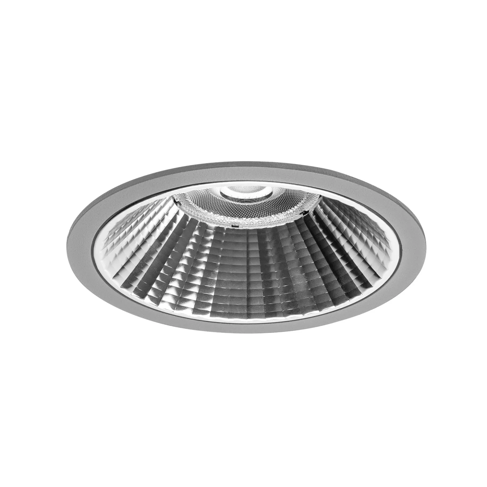 BRUMBERG Apollo Midi facettiert, rund, DALI, 3.500 K, silber