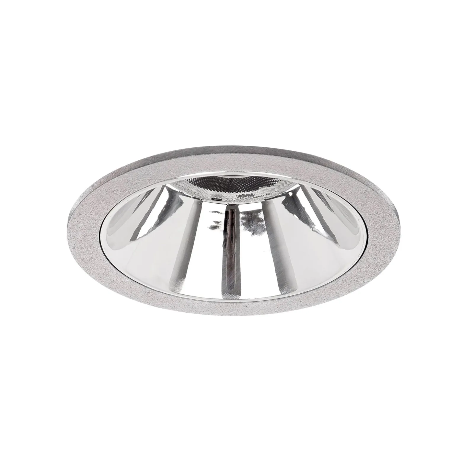 BRUMBERG Apollo Mini, glatt, rund, DALI, 3.000 K, silber