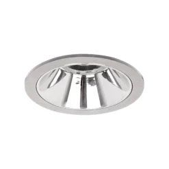 BRUMBERG Apollo Mini, Reflektor glatt, rund, 4.000 K, silber