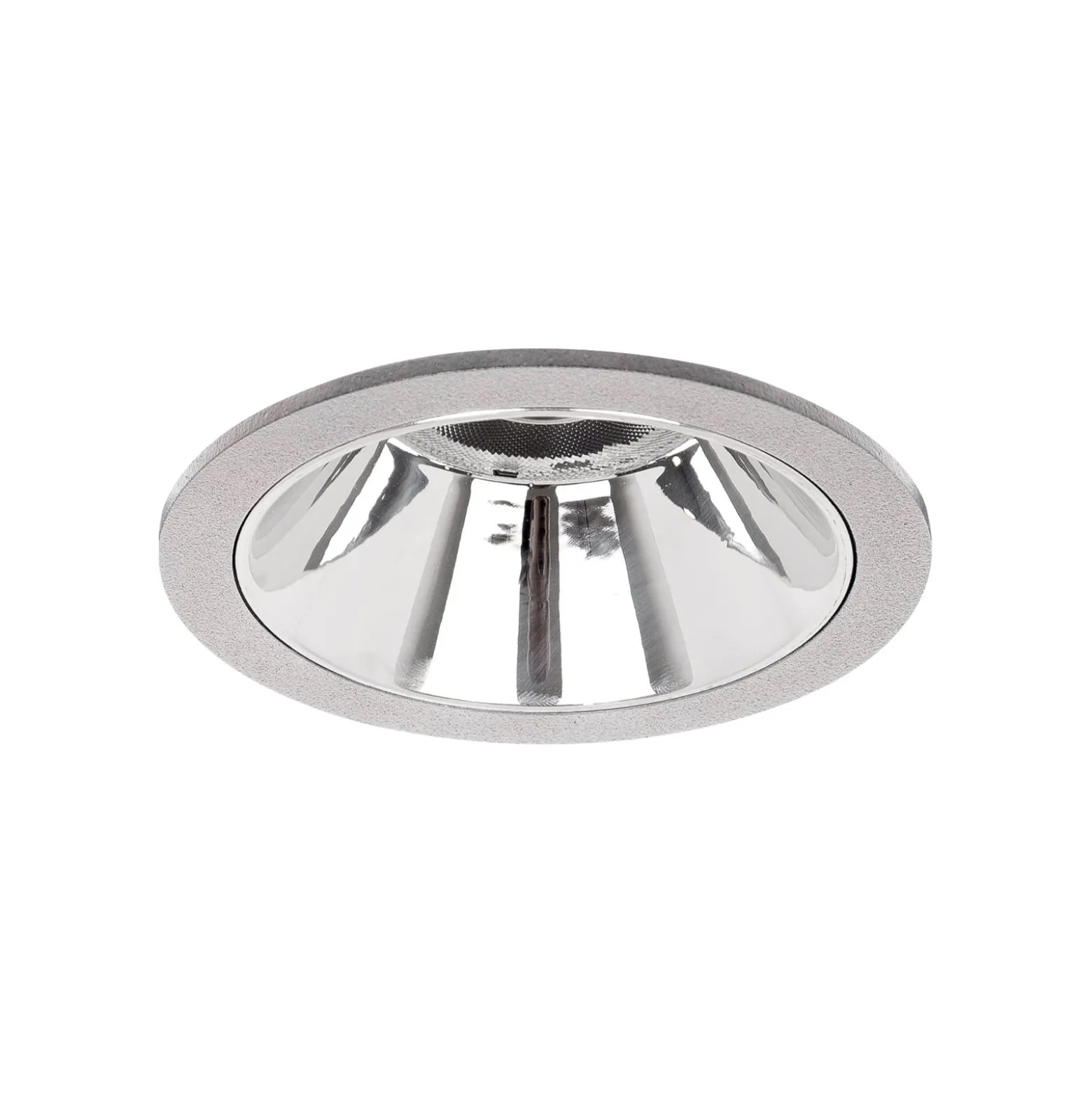 BRUMBERG Apollo Mini, Reflektor glatt, rund, 4.000 K, silber