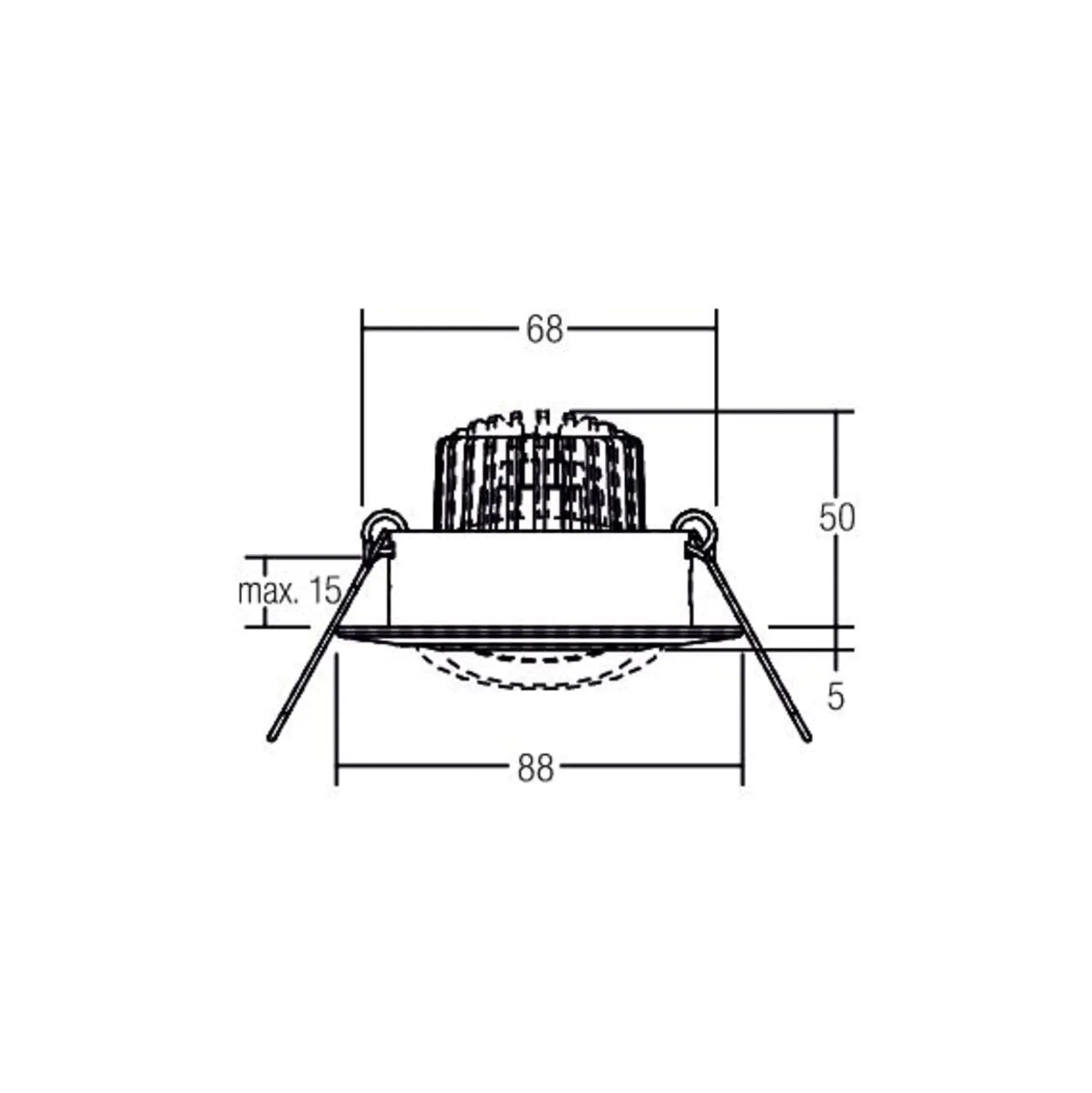 BRUMBERG BB13 Einbau dim2warm RC-dim weiß glanz