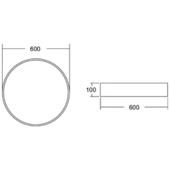 BRUMBERG Biro Circle, Ø 60 cm, DALI dimmbar, weiß, 4.000 K