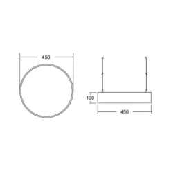 BRUMBERG Biro Circle 10, Ø 45 cm, direkt, DALI, weiß, 3000 K