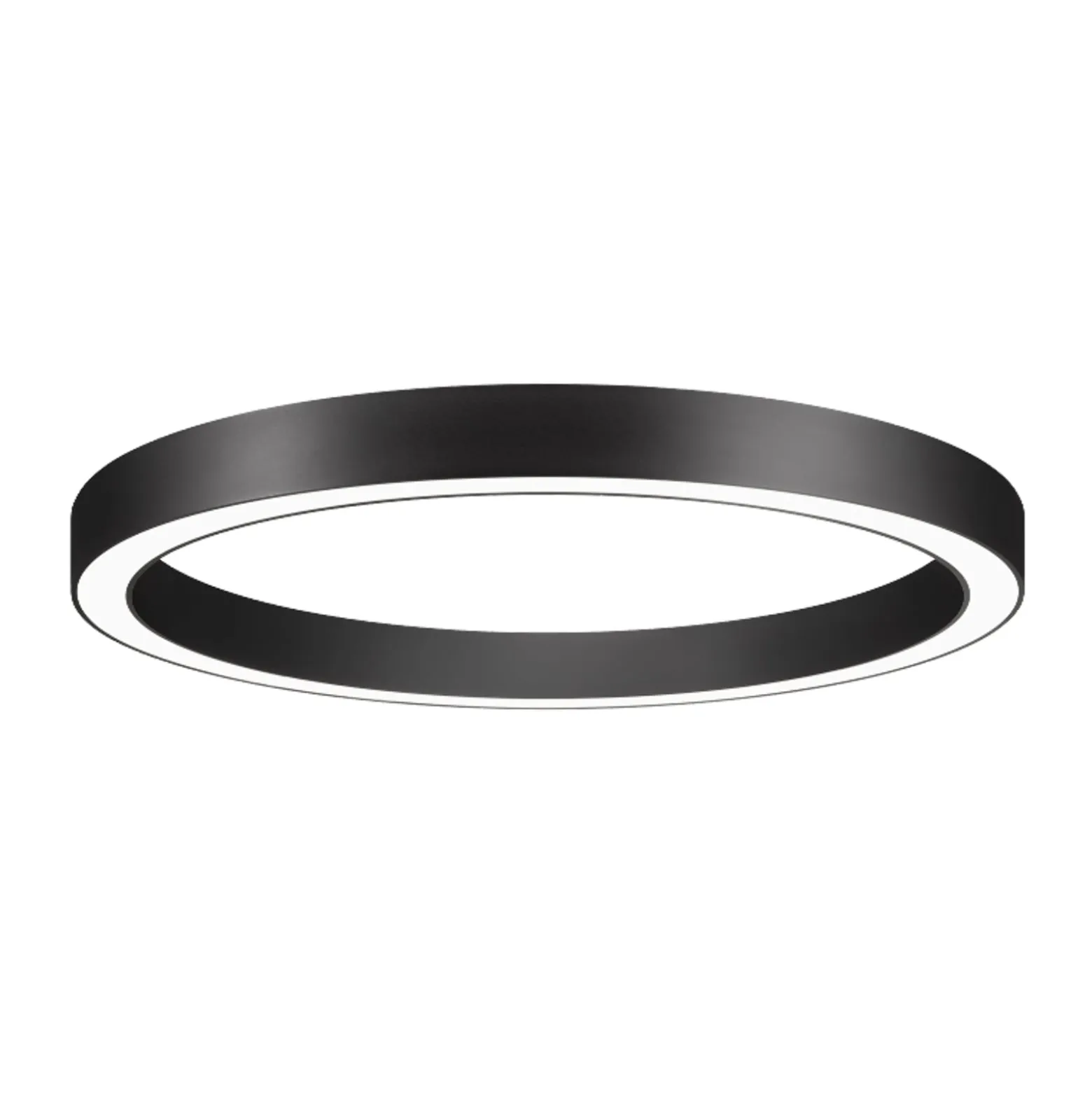 BRUMBERG Biro Circle Ring Decke, Ø 60cm, DALI, schwarz, 830