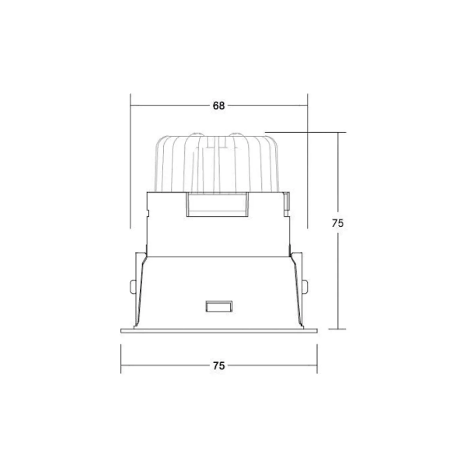 BRUMBERG Downlight Binato DALI Anschlussbox 4.000 K weiß