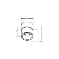 BRUMBERG LED-Deckenstrahler Circle Mini, Ø 7,5 cm, weiß