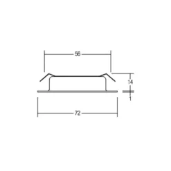 BRUMBERG LED-Einbaudownlight BB17, on/off, nickel matt