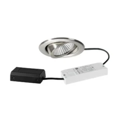 BRUMBERG LED-Einbauspot BB09, DALI, Anschlussbox, edelstahl