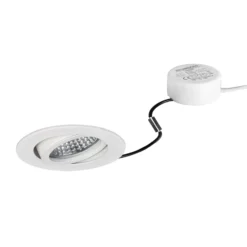 BRUMBERG LED-Einbauspot Tirrel-R RC, Treiber rund, weiß matt