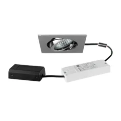 BRUMBERG LED-Einbauspot Tirrel-S, DALI, Anschlussbox, chrom