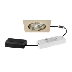BRUMBERG LED-Einbauspot Tirrel-S DALI Anschlussbox, hellgold